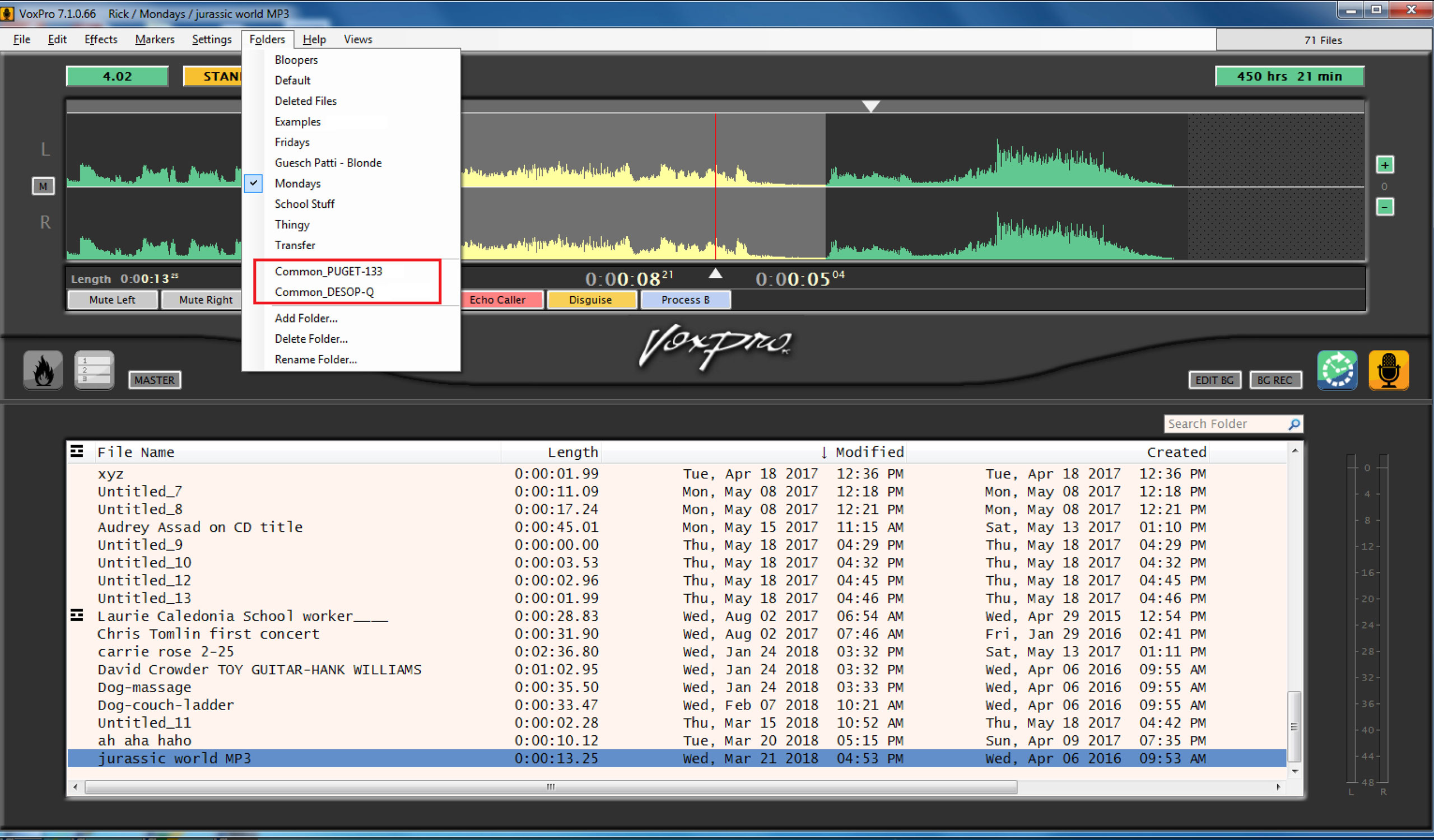 4 Vox Pro V 7 1 Adds Public Folder