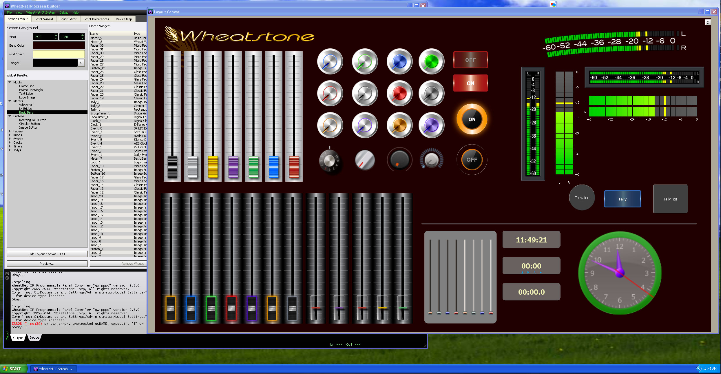 ScreenBuilderWidgetSampler PreviewWindow