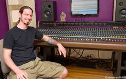 Bill Whitney and the Audioarts Wheatstone. (Photo by Steve Wollkind)